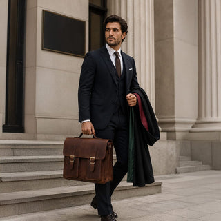 Bouletta Laptop Briefcase Olympus Leather Business Briefcase / Laptop Case Premium Koruma