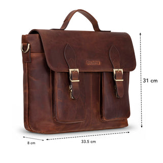 Bouletta Laptop Briefcase Olympus Leather Business Briefcase / Laptop Case Premium Koruma