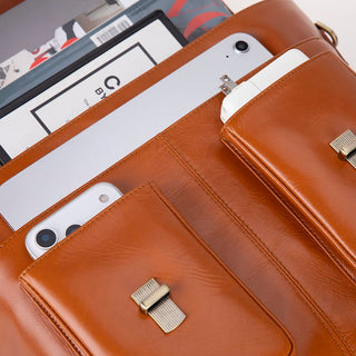 Bouletta Laptop Briefcase Olympus Leather Business Briefcase / Laptop Case Premium Koruma