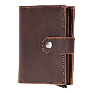 Bouletta Card Holder Palermo Mechanical Leather Card Holder Premium Koruma