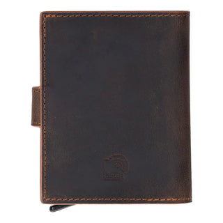Bouletta Card Holder Palermo Mechanical Leather Card Holder Premium Koruma