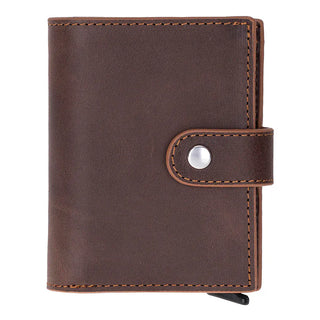 Bouletta Card Holder Palermo Mechanical Leather Card Holder Premium Koruma
