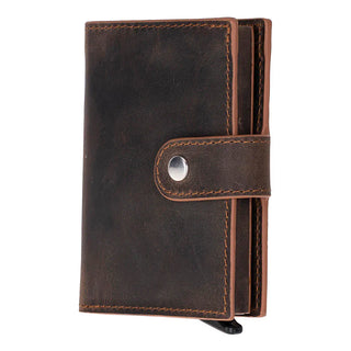 Bouletta Card Holder Palermo Mechanical Leather Card Holder Premium Koruma