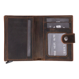 Bouletta Card Holder Palermo Mechanical Leather Card Holder Premium Koruma