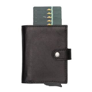 Bouletta Card Holder Palermo Mechanical Leather Card Holder Premium Koruma