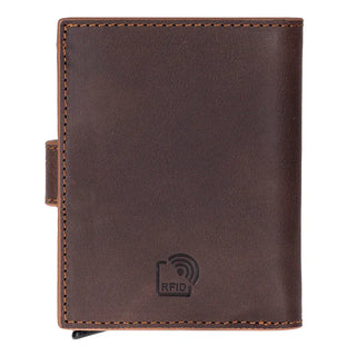 Bouletta Card Holder Palermo Mechanical Leather Card Holder Premium Koruma