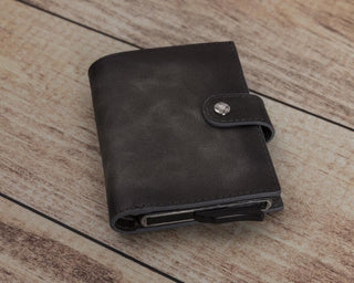 Bouletta Card Holder Palermo Mechanical Leather Card Holder Premium Koruma
