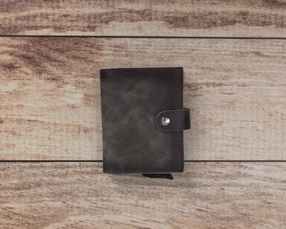 Bouletta Card Holder Palermo Mechanical Leather Card Holder Premium Koruma