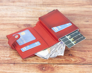 Bouletta Card Holder Palermo Mechanical Leather Card Holder Premium Koruma