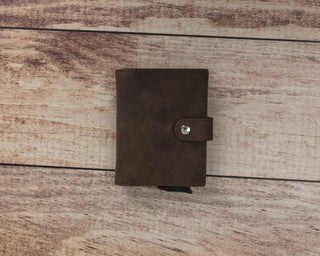 Bouletta Card Holder Palermo Mechanical Leather Card Holder Premium Koruma