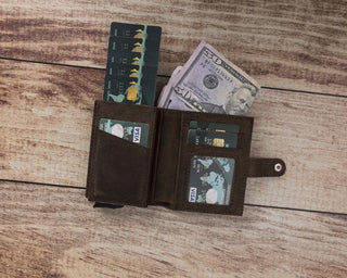 Bouletta Card Holder Palermo Mechanical Leather Card Holder Premium Koruma