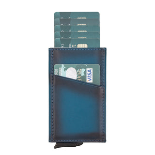Bouletta Card Holder Palermo Mechanical Leather Card Holder Premium Koruma
