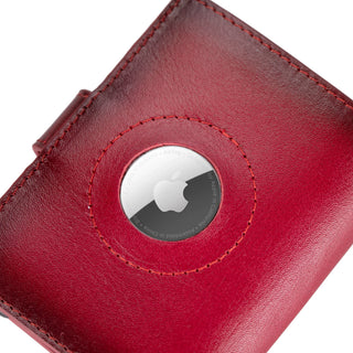 Bouletta Card Holder Palertag Zip Mechanical Leather Card Holder with AirTag Slot Premium Koruma