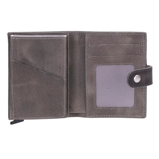 Bouletta Card Holder Palertag Zip Mechanical Leather Card Holder with AirTag Slot Premium Koruma