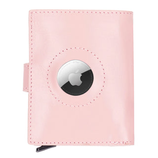 Bouletta Card Holder Palertag Zip Mechanical Leather Card Holder with AirTag Slot Premium Koruma