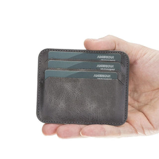 Bouletta Card Holder Gray Pedro Slim Leather Card Holder Premium Koruma
