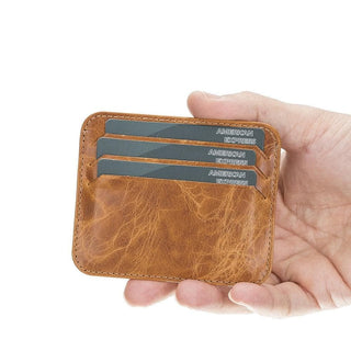 Bouletta Card Holder Sandy Mocha Pedro Slim Leather Card Holder Premium Koruma
