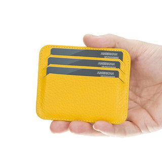 Bouletta Card Holder Yellow Pedro Slim Leather Card Holder Premium Koruma