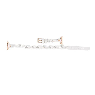 Bouletta Watch Band Peggy Ferro Leather Double Tour Apple Watch Band with Rose Gold Trok Premium Koruma