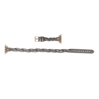 Bouletta Watch Band Peggy Ferro Leather Double Tour Apple Watch Band with Rose Gold Trok Premium Koruma