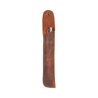 Bouletta Pen Pouch Saddle Brown Penna Leather Pen Pouch Premium Koruma