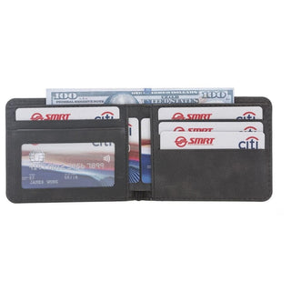 Bouletta Men Wallet Charcoal Pier Leather Men's Wallet Premium Koruma