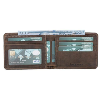 Bouletta Men Wallet Coffee Pier Leather Men's Wallet Premium Koruma