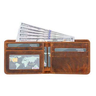 Bouletta Men Wallet Moccasin Pier Leather Men's Wallet Premium Koruma