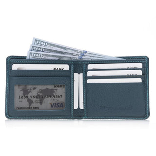 Bouletta Men Wallet Slate Gray Pier Leather Men's Wallet Premium Koruma