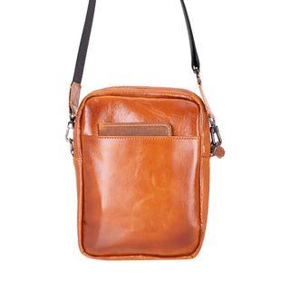 Bouletta Cell Phone Crossbody Bag Tan Pisa Leather Crossbody Bag Premium Koruma