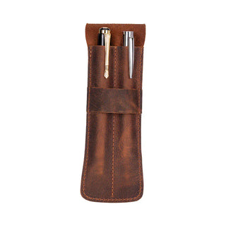 Bouletta Pen Pouch Saddle Brown Punta Leather Pen Pouch Premium Koruma