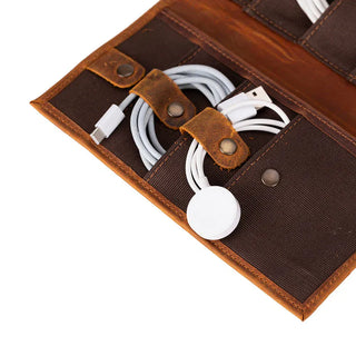Bouletta Travel Cable Organizer Pura Leather Cable Organizer Premium Koruma