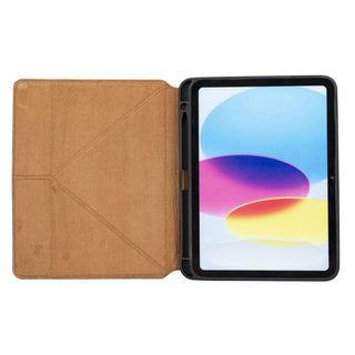 Bouletta Tablet Kılıfları 10.9" iPad 10.Generation 2022 / Antik Kahve Pyramid Deri Apple iPad Kılıfı Premium Koruma