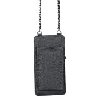 Bouletta Phone Case Shadow Black Reina Leather Shoulder Bag Premium Koruma