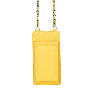 Bouletta Phone Case Yellow Reina Leather Shoulder Bag Premium Koruma