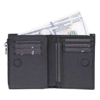 Bouletta Men Wallet Rexon Leather Men's Wallet with Zipper Premium Koruma