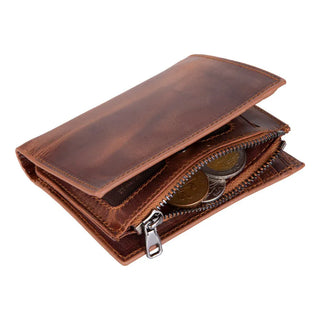 Bouletta Men Wallet Rexon Leather Men's Wallet with Zipper Premium Koruma