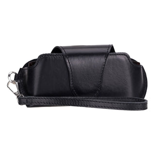 Bouletta Glasses Case Black Riviera Leather Glasses Case Premium Koruma