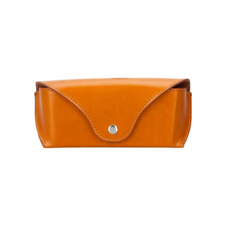 Bouletta Glasses Case Sandy Tan Roan Leather Glasses Case Premium Koruma