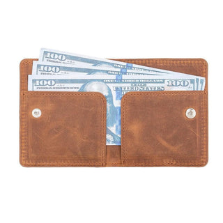 Bouletta Wallet Saddle Brown Robin Leather Wallet Premium Koruma