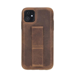 Bouletta Phone Case Saddle Brown Rock Cover iPhone 11 Leather Case with Stand Premium Koruma