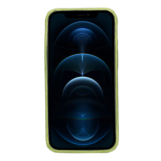 Bouletta Phone Case Green Rock Cover iPhone 13 Pro Leather Case with Card Holder Premium Koruma