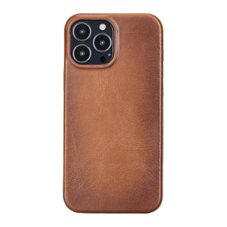 Bouletta Phone Case Tan Rock Cover iPhone 14 Pro Leather Case Premium Koruma