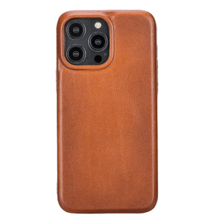 Bouletta Phone Case Tan Rock Cover iPhone 15 Pro Leather Case Premium Koruma
