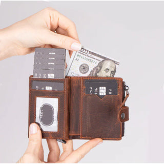 Bouletta Card Holder Rodos Pop-up Leather Card Holder Premium Koruma
