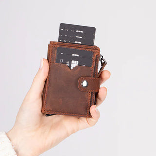 Bouletta Card Holder Rodos Pop-up Leather Card Holder Premium Koruma