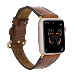 Bouletta Watch Band Tan / 40 / 41 / 42mm Roma Leather Apple Watch Band Premium Koruma