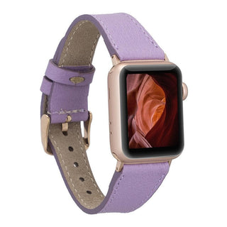 Bouletta Watch Band Violet / 44 / 45 / 46 / 49mm Roma Leather Apple Watch Band Premium Koruma