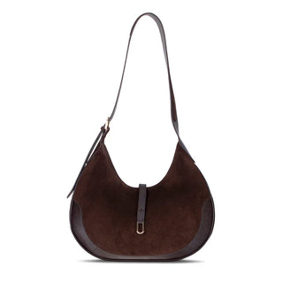 Bouletta Women's Bag Suede Brown Rosa Women's Leather Bag Premium Koruma