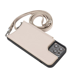 Bouletta Phone Case Saff iPhone 12 / 12 Pro Leather Case with Shoulder Strap Premium Koruma